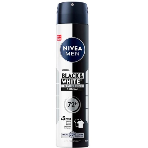 Nivea Mu&scaron;ki dezodorans Black&White Invisible Original 82242/60012352, 200ml Cene