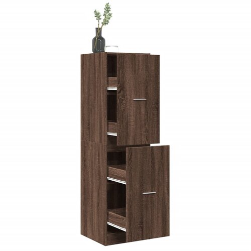 VidaXL Lekarni&amp;scaron;ka omara rjavi hrast 40x41x144,5 cm inženirski les Slike