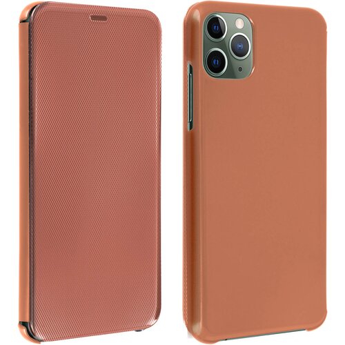AVIZAR Zašcitna torbica z ucinkom kroma in rebrastim zakljuckom, tanka in lahka - rožnato zlato str. Apple iPhone 11 Pro, (20720571) Cene