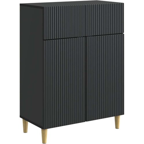  Kreveta s ladicama Crna 66 x 34 5 x 90 cm Konstruirano drvo - Crna Cene