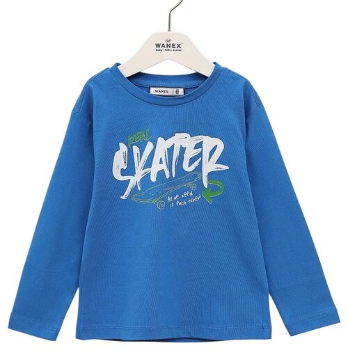 Wanex Majica dugih rukava za dečake Skater 17328, Plava Slike