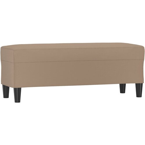  Klupa boja cappuccina 100 x 35 x 41 cm od umjetne kože Slike