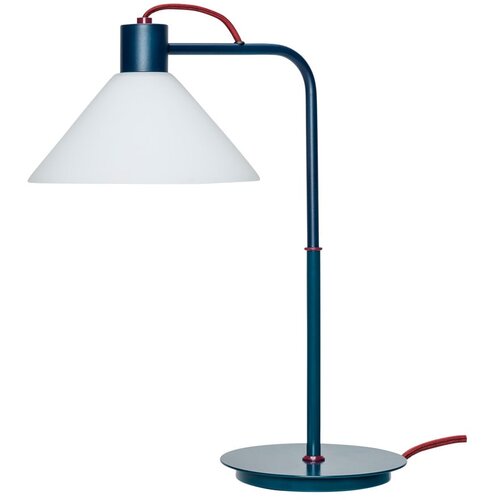 H&amp;uuml;bsch Petrolej zelena stolna lampa sa staklenim sjenilom (visina 44 cm) Spot &amp;ndash; Slike