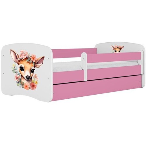 HAPPYKIDS Dječji krevet Dreamy Bambi 160x80 bez madraca s ladicom Rozičasta Cene
