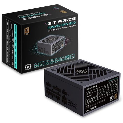 BIT FORCE napajanje 850W 80+ BRONZE FUSION BPS-850, modularno, ATX 3.1, PCI-E 5.1 Cijene