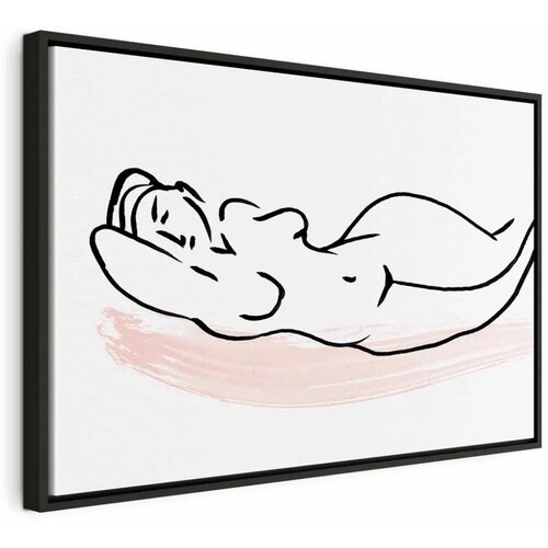  Slika - Sunbathing (1 Part) Wide 120x80 U crnom drvenom okviru Cene