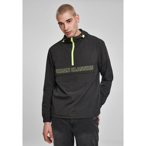 Urban Classics Contrasting tug-of-war jacket black/electric lime Cene