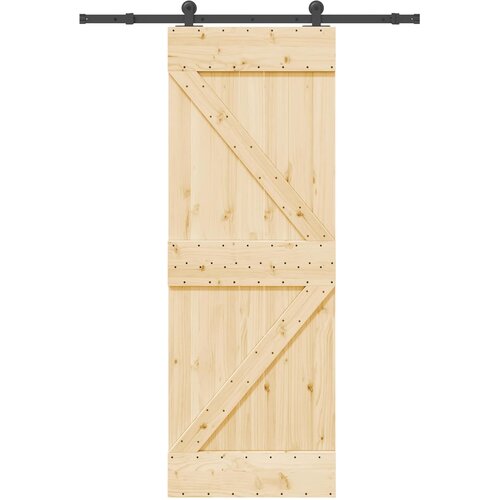  Klizna vrata NARVIK 70 x 210 cm (152,5 cm) Prirodna i crna Slike