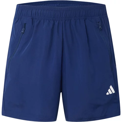 Adidas Športne hlače 'Train Essentials' temno modra / bela