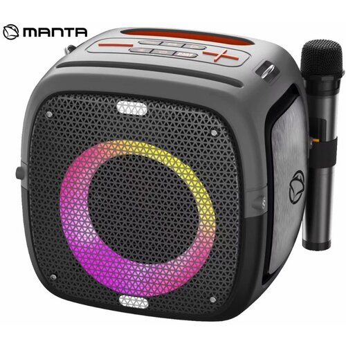Manta Karaoke zvočnik SPK340 ARES, prenosni, 100 W, RGB LED, IPX5, mikrofon, (5000077870) Cene