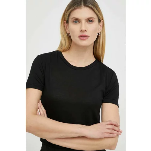 Bruuns Bazaar Kratka majica Katka ženska, črna barva