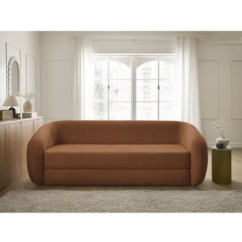 Bobochic Paris Oranžna raztegljiva sedežna garnitura iz &amp;scaron;enilje 228 cm Neyo &amp;ndash; Slike