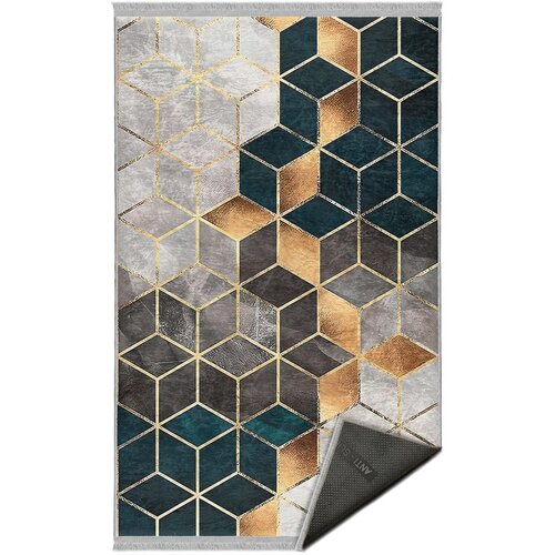 Mila Home Bijeli/petrolej zeleni periv tepih 80x140 cm – Cijene