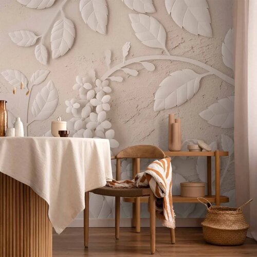  Foto tapeta - Paper Flowers (Beige) 300x210 Cene