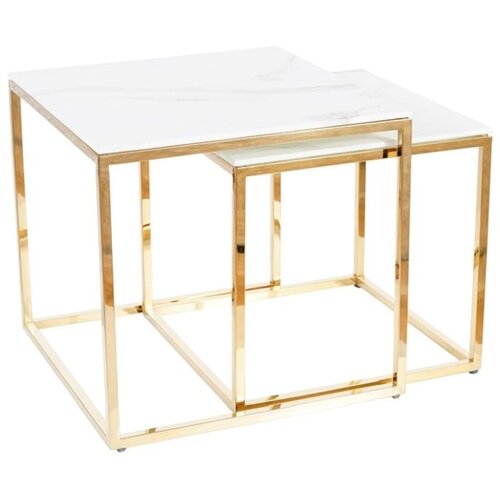 Molarem Home Set stolića GLORIA - efekt bijelog mramora Cijene
