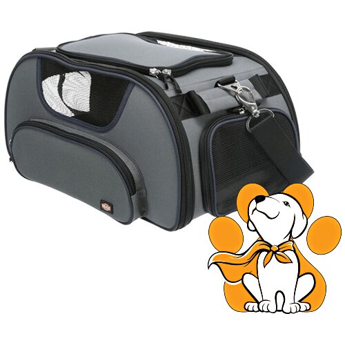 Trixie torba za avion Wings 28x23x46 cm sivo/plava Cene