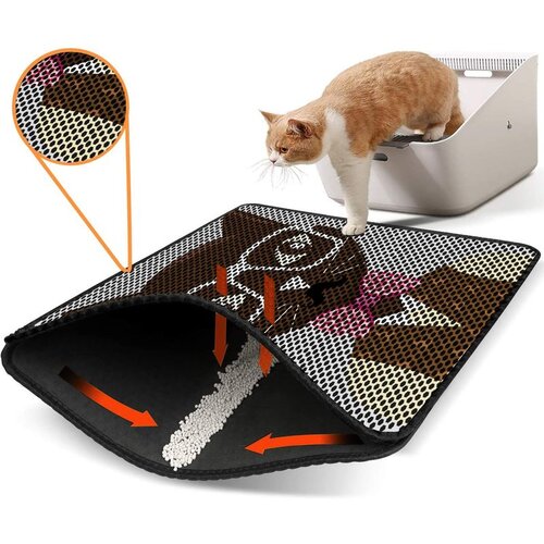 WALLXPERT Nrszn0187 multicolor cat litter mat Cene