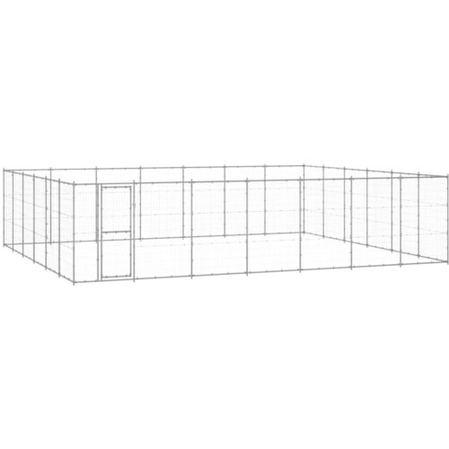 Vanjski kavez za pse od pocinčanog čelika 50,82 m² Cene