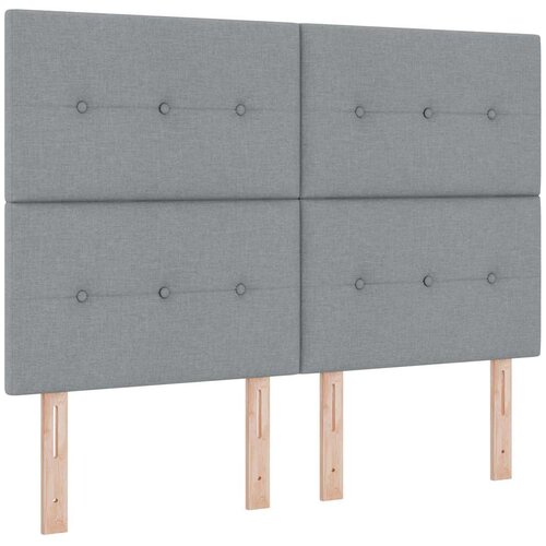  Krevet s opruga kutije Svjetlosiva 160 x 200 cm tkanina Slike