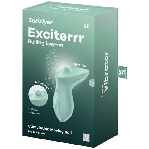 Satisfyer Exciterrr - Vrtljivi klitoralni vibrator s kroglicami (zelen) Cene