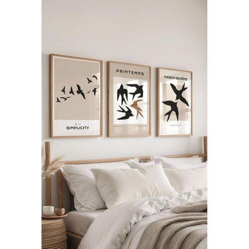 WALLXPERT &Ccedil;-300562 - 3040 multicolor dekorativni set slika (3 komada) Cene