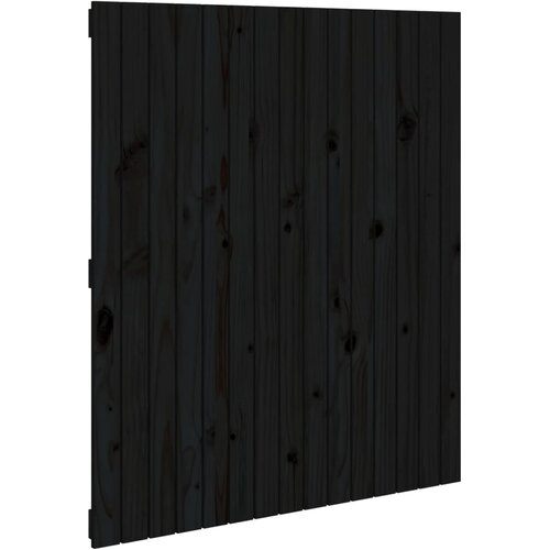 Zidno uzglavlje crni 95,5x3x110 cm od masivne borovine Slike
