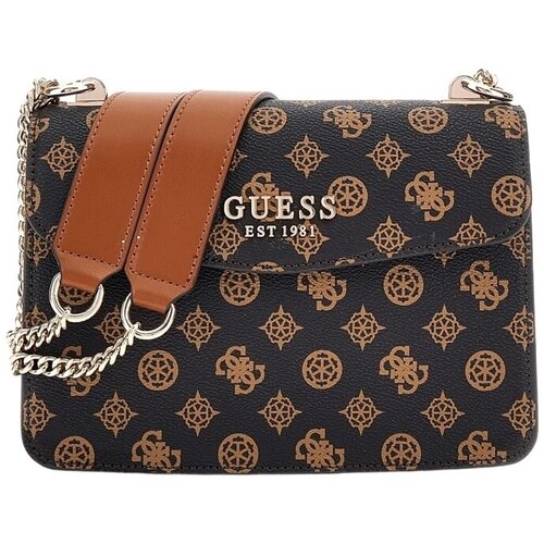Guess Ročne torbice EVELUNE CONVERTIBLE XBODY FLAP Kostanjeva Slike