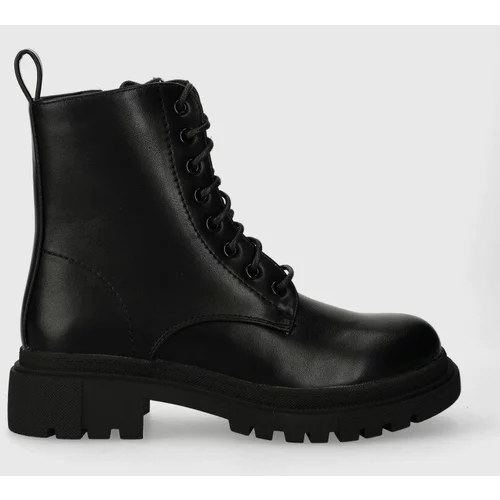 Answear Lab Čizme za žene, boja: crna, s platformom, sa srednje toplom podstavom