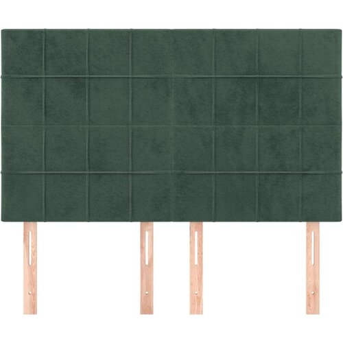 Uzglavlja 4 kom tamnozeleni 72 x 5 x 78/88 cm bar&amp;scaron;unasti Slike