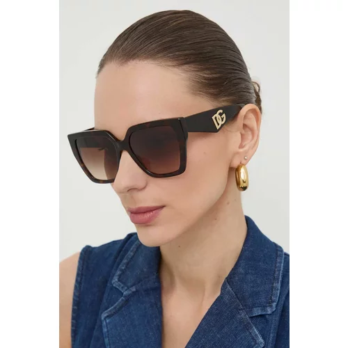Dolce & Gabbana Sunčane naočale za žene, boja: smeđa, 0DG4438