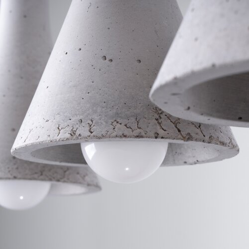 Sollux Lighting SL.1225 - visilica na sajli rea 3xE14/12W/230V beton Slike