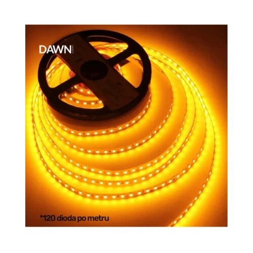 Dawn led traka hl 2835-120-AMBER 12V IP20 (5met, 12W/m, 8mm) Cene