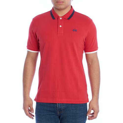 La Martina Polo majice kratki rokavi YMP006-PK001-06008 Rdeča Cene