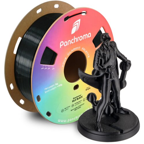 Polymaker Panchroma&amp;trade; PLA Silk Black - 1,75 mm / 1000 g Slike