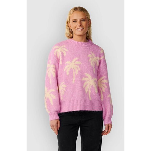 Rip Curl Retro Swell Palm Jacquard Crew Pulover lilac Cene