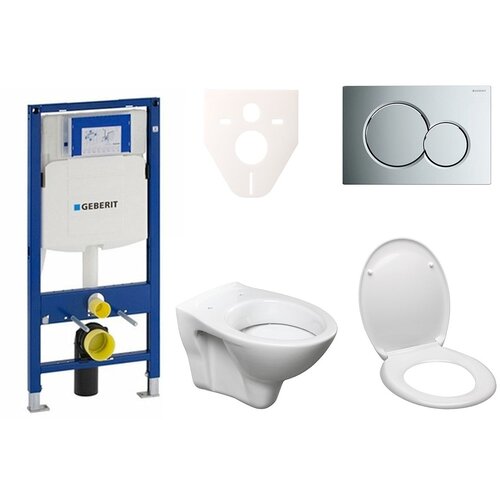 Geberit SIKOSSLPRO010 S-Line Pro wc školjka s kompletom Duofix 111.300.00.5 Sigma01 krom Cene