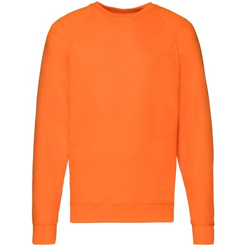 Fruit Of The Loom Orange Men's Sweatshirt Lightweight Raglan Sweat Cene