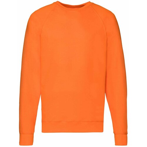 Fruit Of The Loom Orange Men's Sweatshirt Lightweight Raglan Sweat Slike