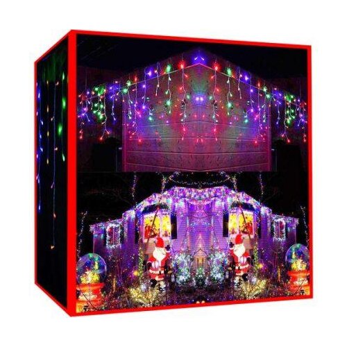 Malatec Novoletne lučke zavesa 300 LED RGB večbarvne 12m FLASH in združevanje, (20383480) Cene