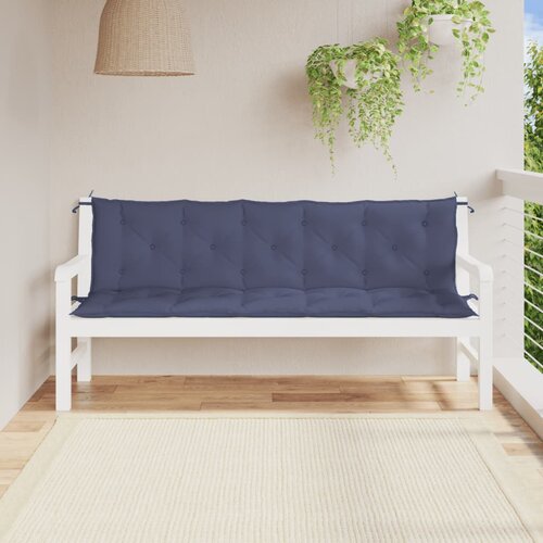 vidaXL Jastuci za vrtnu klupu 2 kom modri 180x50x7cm od tkanine Oxford Cijene