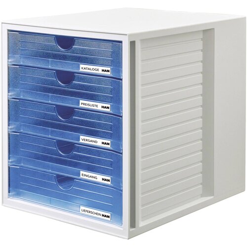 Han predalnik system box, zaprt, prozorno moder Slike