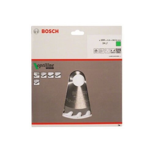 Bosch List kružne testere Optiline Wood 180 x 30;20 x 2.6 mm. 24 Cene