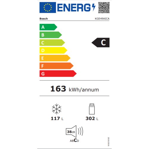Bosch KGE49AICA kombinovani frižider Slike