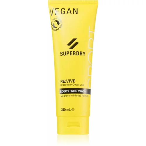 Superdry RE:vive gel za prhanje za telo in lase za moške 250 ml