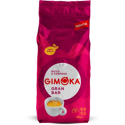 GIMOKA pržena kafa u zrnu Gran Bar espresso 1kg Slike