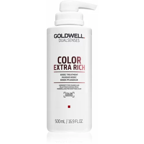 Goldwell dualsenses color extra rich 60 sec treatment obnavljajoča maska za barvane lase 500 ml