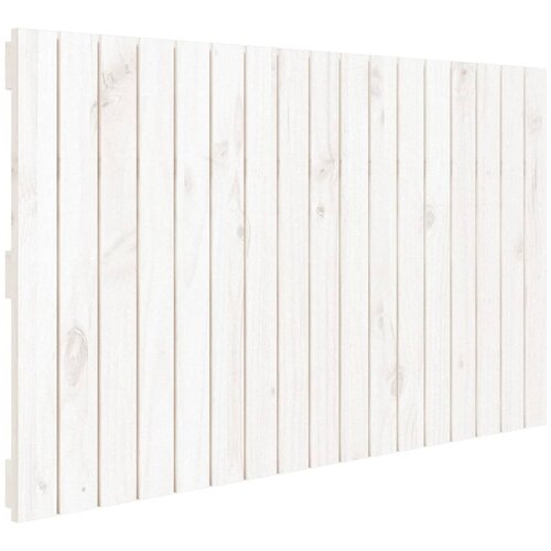 vidaXL Stensko posteljno vzglavje belo 108x3x60 cm trdna borovina, (20739358) Cene