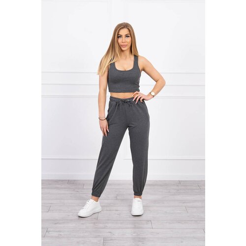 Kesi Set top+pants graphite Slike