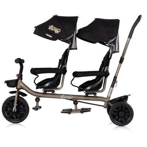  Tricikl za blizance Chipolino Hip Hop 005510 CP10 - Crni Slike