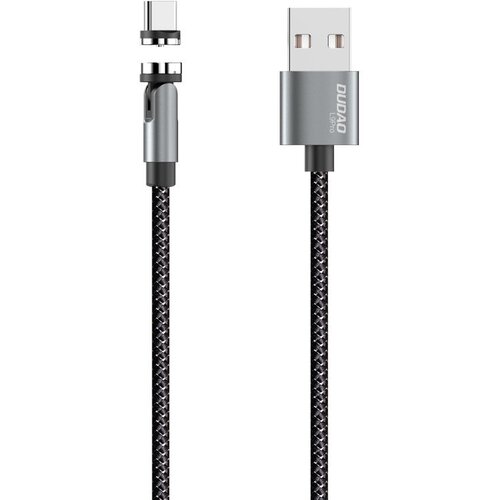 Dudao magnetni USB kabel + komplet vtičev Lightning / USB Type C / Micro USB 3 A 1 m siv Slike